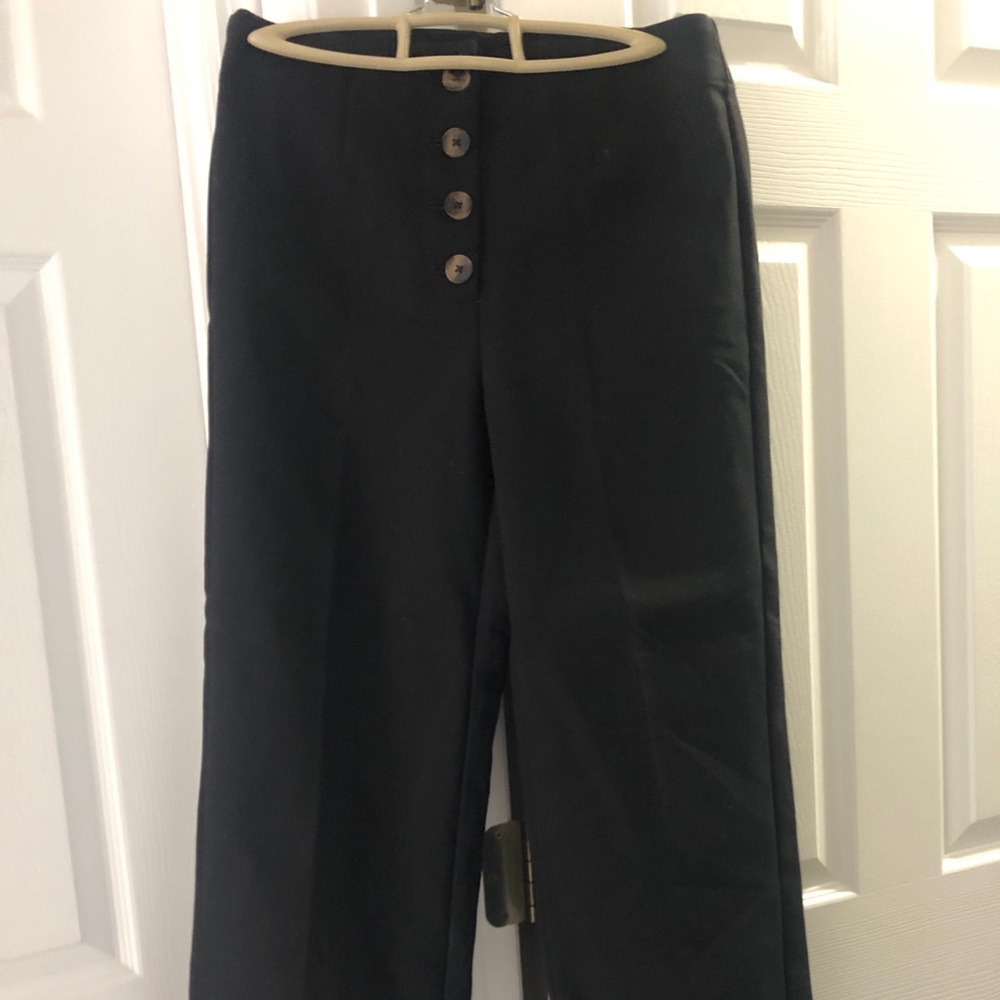 Loft black wide leg pants